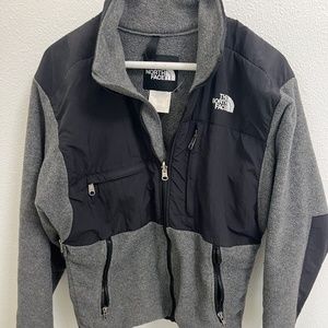 North Face Jacket Mens Small Gray Black Denali Polartec TNF Zip Fleece Casual
